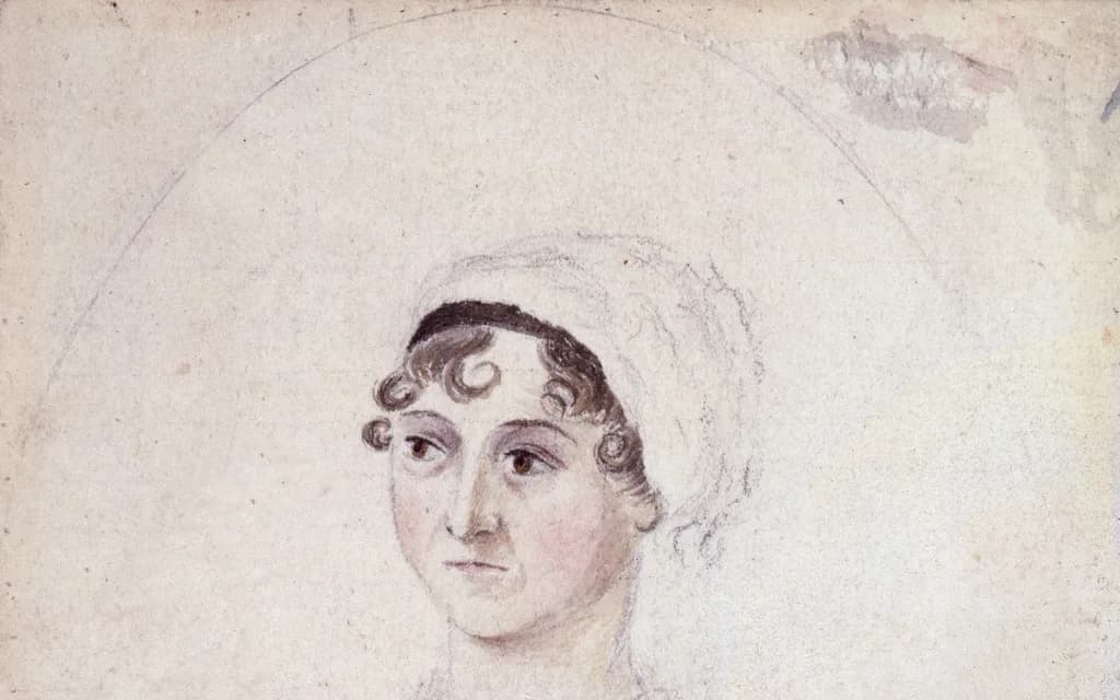 Cassandra Austen's circa-1810 watercolour sketch of her sister Jane Austen, the only portrait of the author made from life